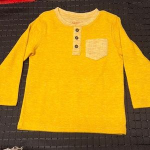 Cat & Jack Yellow Long Sleeve Boys 3T Shirt